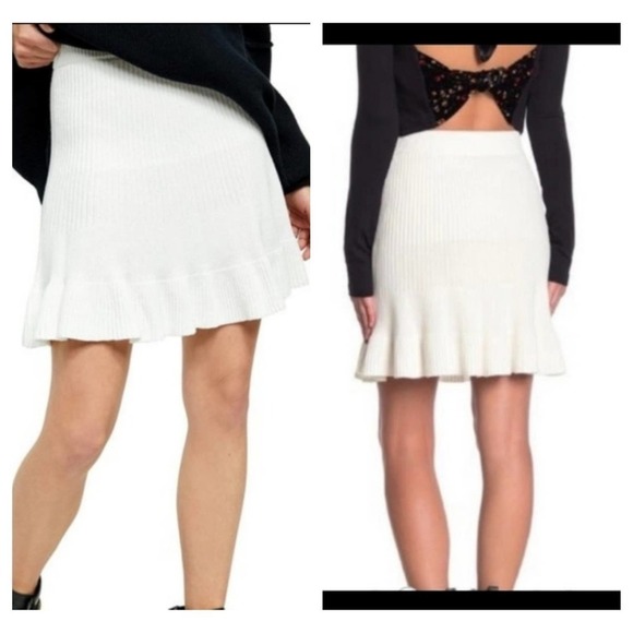 NWT FREE PEOPLE Solid Gold Skirt (M) - Picture 1 of 3